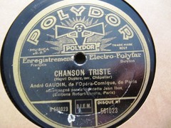 1931 Andre GAUDIN French CHANSON Delibes Serenade a Ninon/ Triste POLYDOR 561023