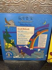 (2) Ronald McDonald Kids Radio Vinyl LP Record Albums Birthday & Rainy Day Fun