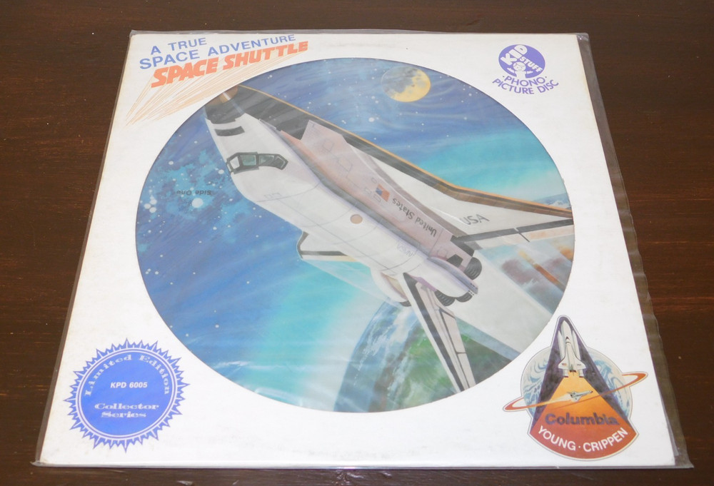 Space Shuttle Columbia Picture Disc Vinyl LP Record NASA KPD6005 Limited Edition