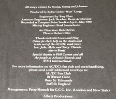 AC/DC – Back In Black 1980 Hard Rock, Classic Rock on Atlantic – SD 16018 (Me)