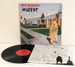 BAD RELIGION suffer LP Vinyl Record with lyrics insert