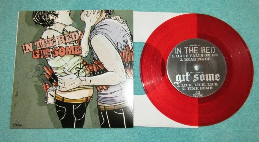 In the Red Git Some 7 inch 45 RPM Red Colored Vinyl Record