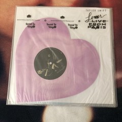 Taylor Swift Lover Live From Paris Vinyl ORIGINAL 2023 PRESSING Heart-Shaped LP