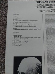 Sir Thomas Beecham Popular French Repertoire
