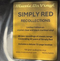 LP SIMPLY RED Recollections (CLEAR/BLACK MARBLE VINYL, MOV, 2023) NEW MNT SEALED