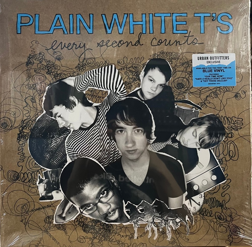 Every Second Counts by Plain White T’s (Record, 2023, Blue) SEALED Shelfwear*