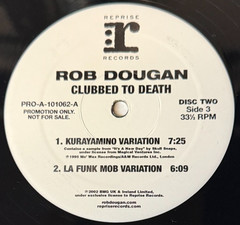 ROB DOUGAN “Clubbed to Death” RARE DOUBLE 12″ PROMO VINYL NM/MINT  ©2003