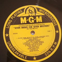 MGM Records Seven Brides/Royal Wedding Vinyl LP E3235 12″ 33RPM Hi-Fi