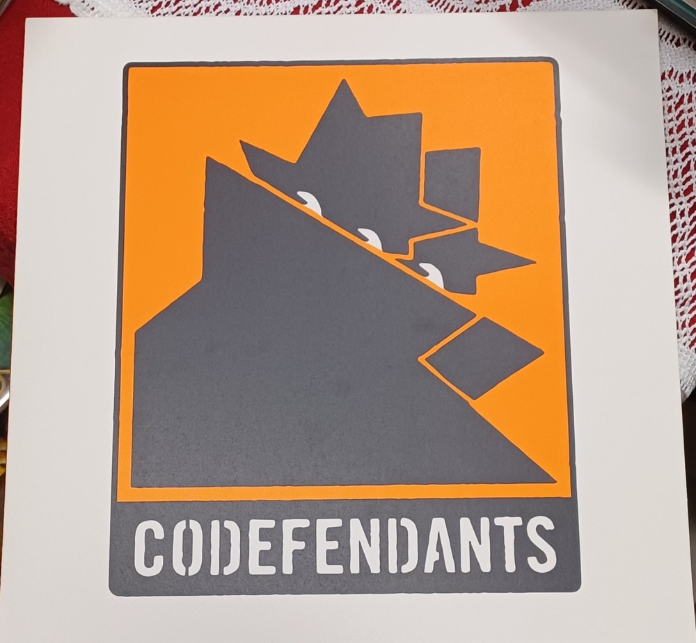 Codefendants Self Titled Orange Splatter Vinyl LP Mint Complete w/ Inserts Hype