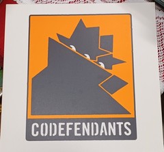Codefendants Self Titled Orange Splatter Vinyl LP Mint Complete w/ Inserts Hype