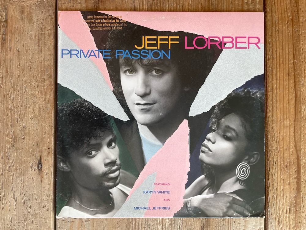 Jeff Lorber: Private Passion vinyl LP VG+ 1986 Warner Bros. 9 25492-1 Hubbard