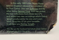 RARE! REGGAE Vinyl LP Record Don Carlos And Gold Raving Tonight 1983 NEW~SEALED!