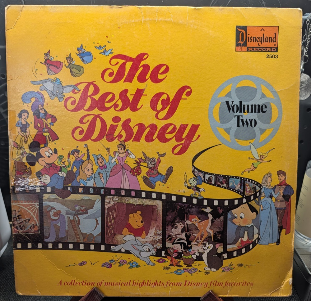The Best of Disney Volume 2 VINYL LP 1978 Record #2503 Disneyland VTG Robin Hood