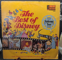 The Best of Disney Volume 2 VINYL LP 1978 Record #2503 Disneyland VTG Robin Hood