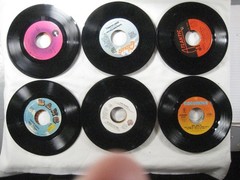 record lot 45 rpm VG+/NM- 125 vinyl NO sleeves pop hits 70s/80s FREE SHIP 5Q