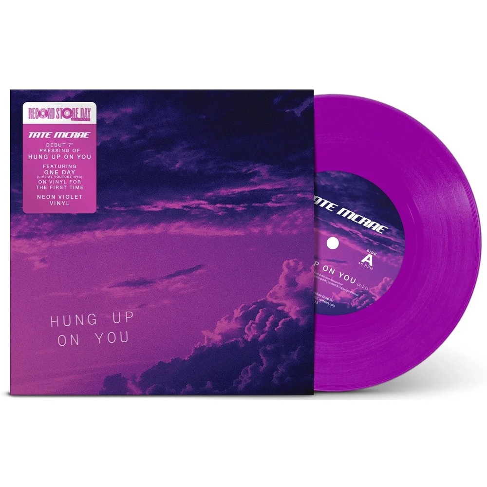 Tate McRae RSD 2026 Hung Up On You One Day Live 7″ Vinyl New Sealed Purple /3000