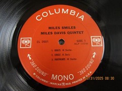 MILES DAVIS QUINTET Miles Smiles LP Used! Columbia CL 2601 2 EYE 360 MONO 1st Pr