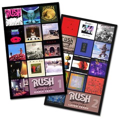 RUSH twin pack discography magnet set (two 3.75″ x 5.5″ magnets)