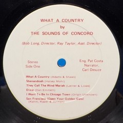 The Sounds Of Concord LP “What A Country” SPEBSQSA BX3