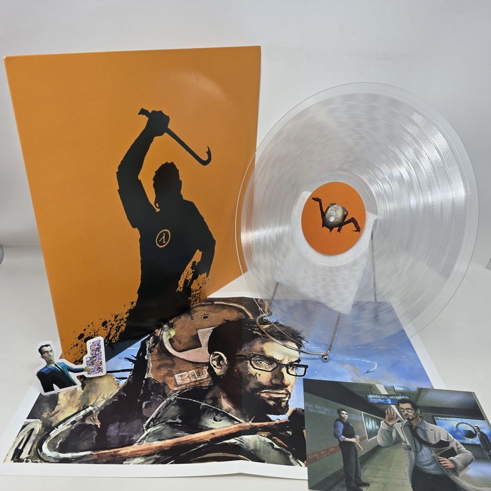 Half-Life Vinyl LP Record Soundtrack Valve VGM OST Clear Lathe Not Moonshake