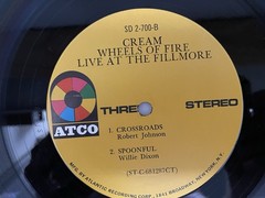 CREAM WHEELS OF FIRE VINYL RARE ATCO DOUBLE Lp EX+ NO SCRATCHES/SKIPS NICE !!