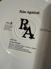 Rise Against Vinyl 7-inch Re-education (Through Labor) White Colored Vinyl ONLY