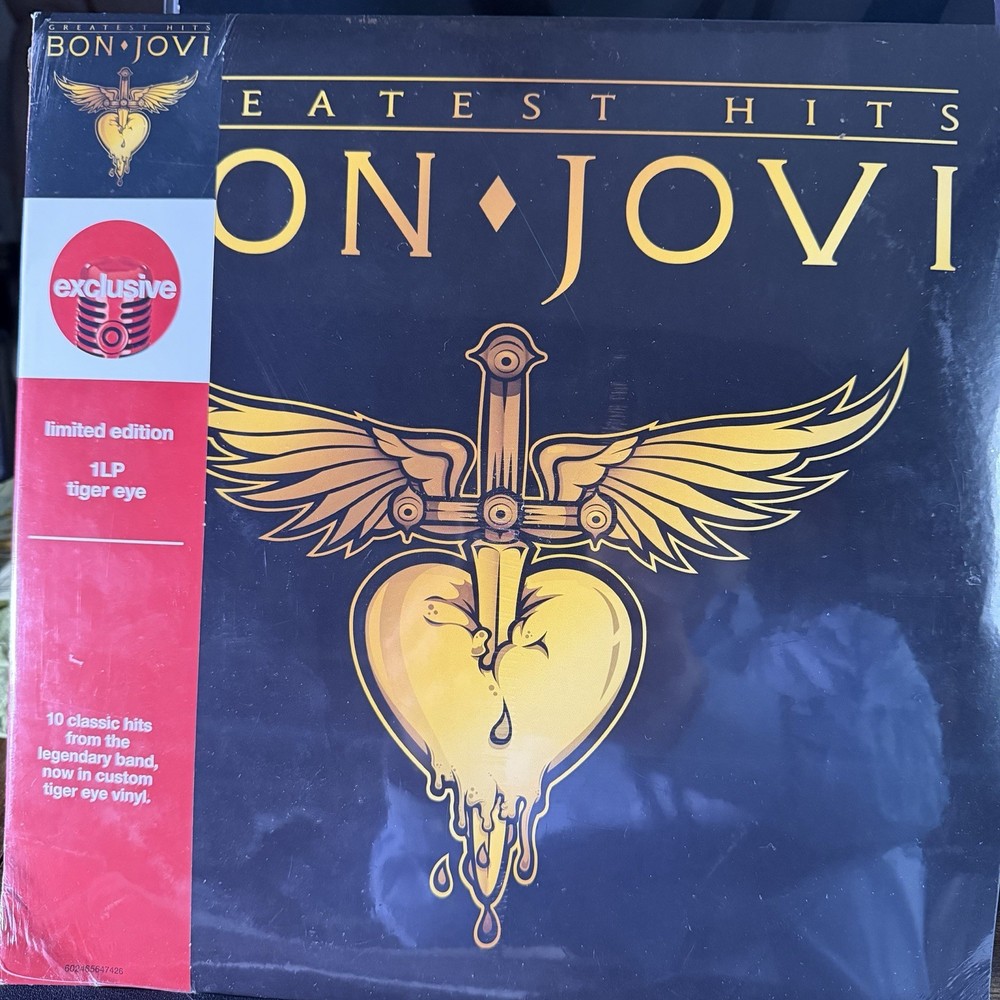 Bon Jovi – Greatest Hits – Exclusive COOL “Tiger Eye” Vinyl LP Record NEW Sealed