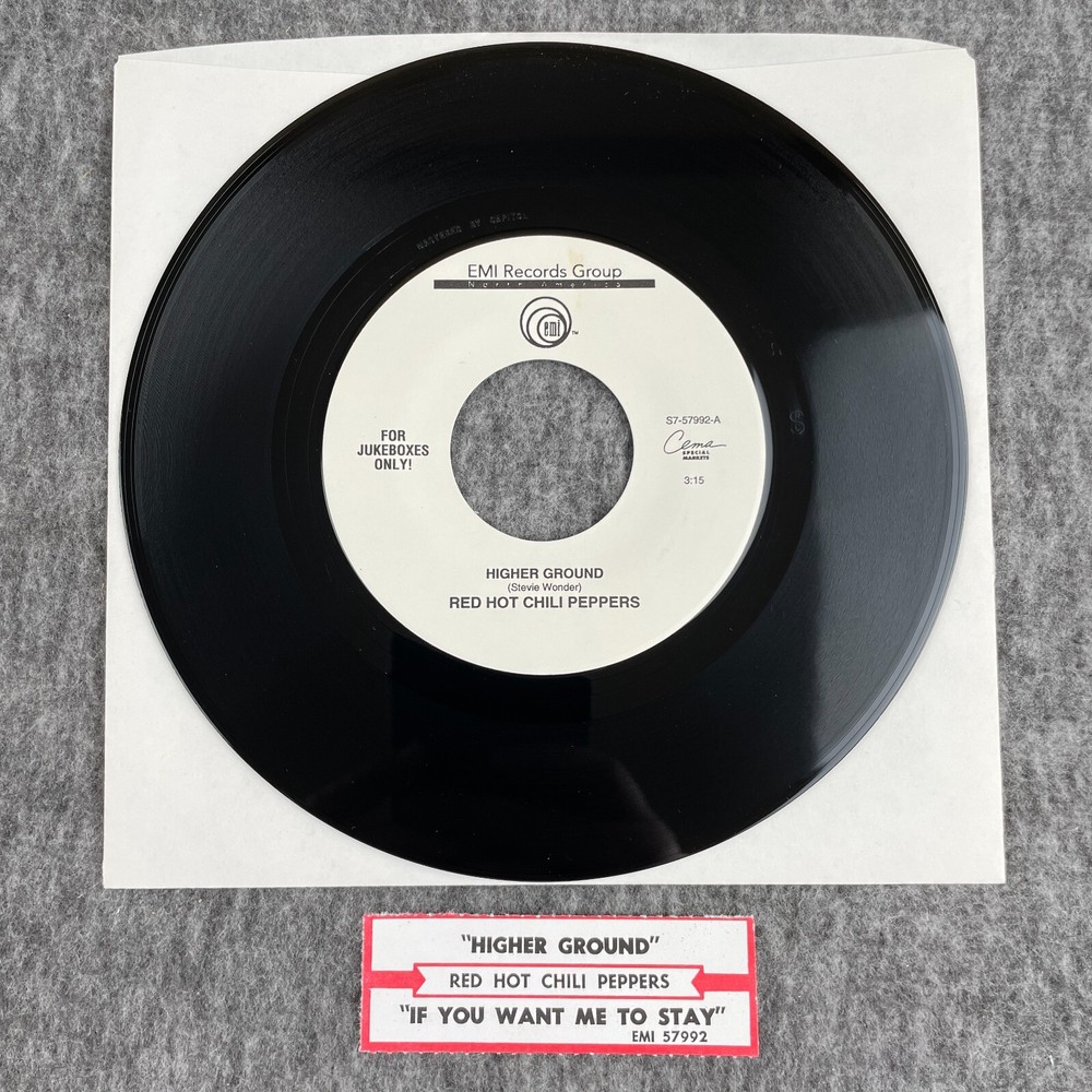 RED HOT CHILI PEPPERS Higher Ground / If You Want Me To Stay 45 EMI S7-57992 NEW