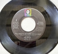 JIM CROCE Lot of 5 7” 45RPM Records Leroy Brown, Operator, Time In Bottle