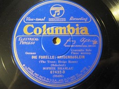 1928 SCHUBERT CENTENNIAL SOPHIE BRASLAU Junge Nonne Trout Heidenröslein COLUMBIA