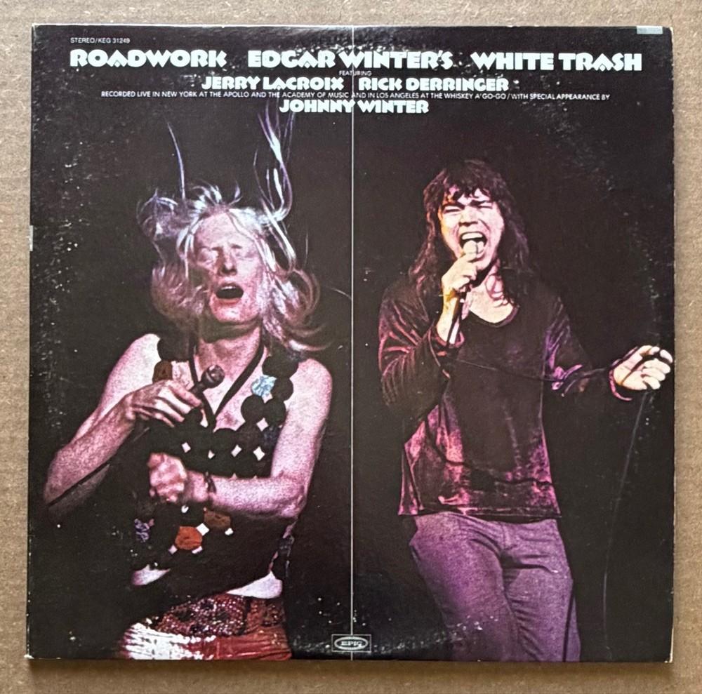 Edgar Winter’s White Trash – Roadwork RARE 2X vinyl LP ’72