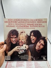 Slayer Reign In Blood Vinyl 1986 Original Def Jam W/Inner Excellent