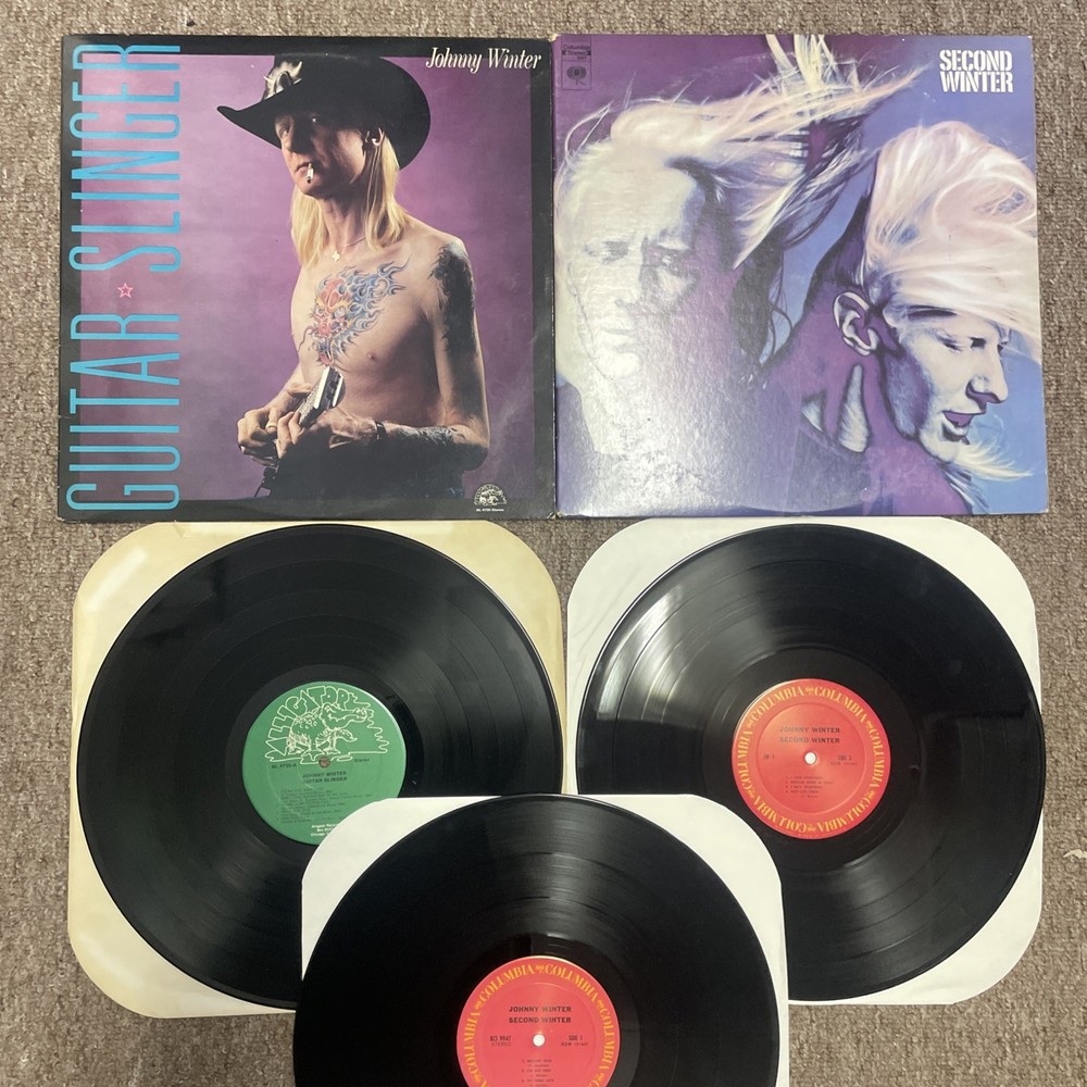 Johnny Winter – Second Winter- 2 Vinyl LPs. + Guitar Slinger Columbia KCS 9947