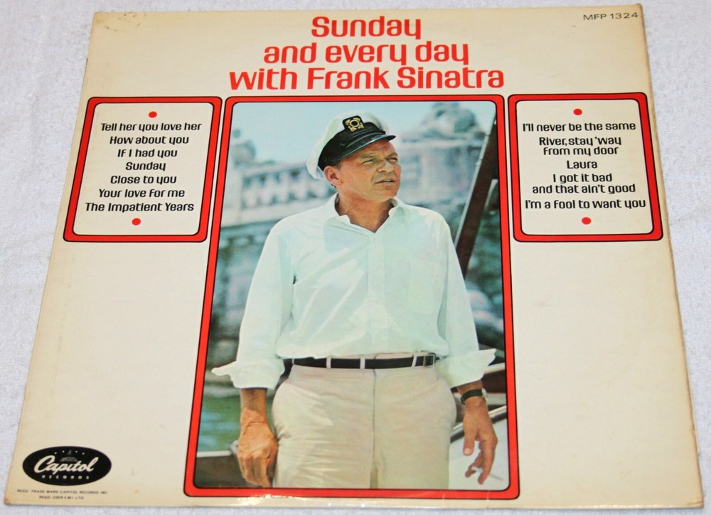 Frank Sinatra – ‘Sunday & Everyday with…’ LP. 1969 UK 1st Pressing. Low Price!