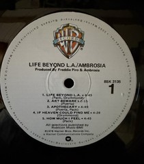 AMBROSIA “Life Beyond L.A.” 1978 Vinyl LP Warner BSK 3135 Rock Original