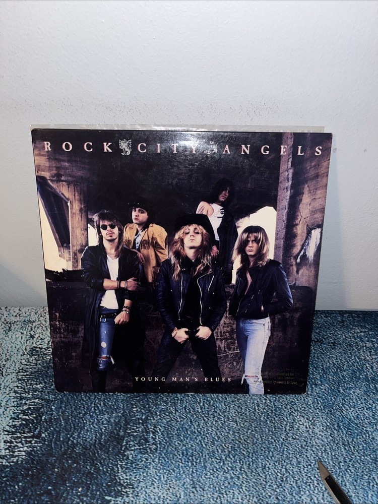 Rock City Angels Young Man’s Blues Vinyl Lp Promo