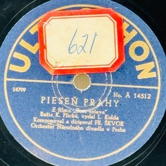 Ultraphon A14512 10” Czech Record Prague National Theatre Orchestra Pisen Prahy