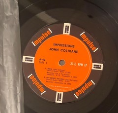 JOHN COLTRANE Impressions 1963 Impulse Mono A-42 plays G+