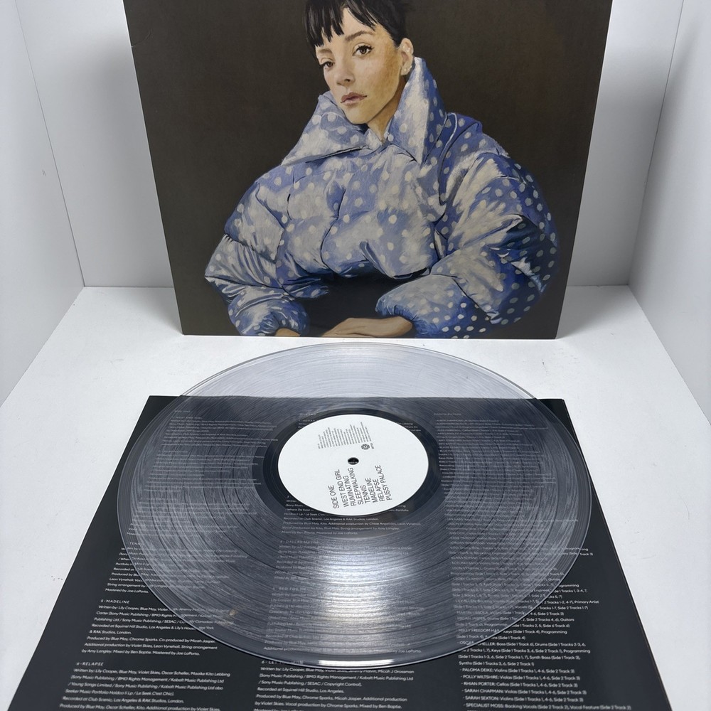 Lily Allen – West End Girl LP Clear Vinyl Record w Poster