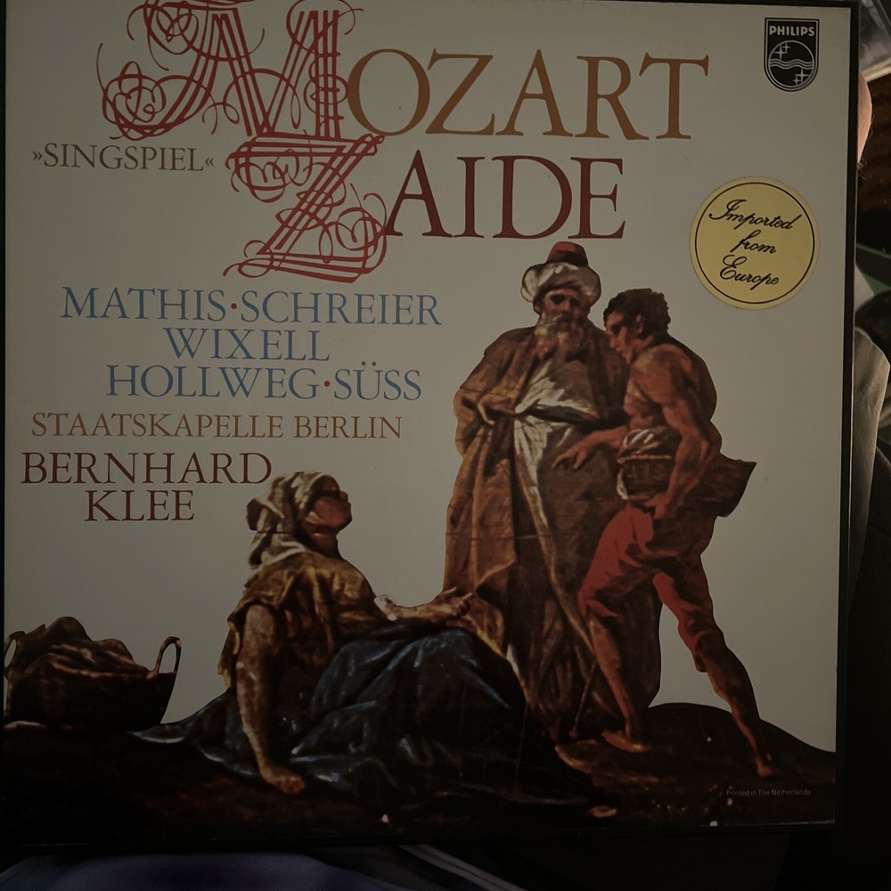 MOZART -ZAIDE • 2 LP IMPORT Netherland FIRST PRESS NM Vinyl Records + Booklet