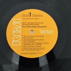 Kennedy Center Presents United States Army Band & Chorus LP RCA Promo Cut 1964