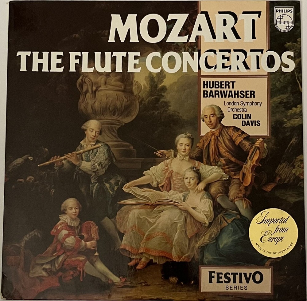 Mozart – The Flute Concertos – Hubert Barwahser / Colin Davis – Classical LP