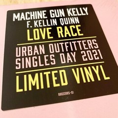 Machine Gun Kelly Love Race Limited Edition Single Black Vinyl LP NEW