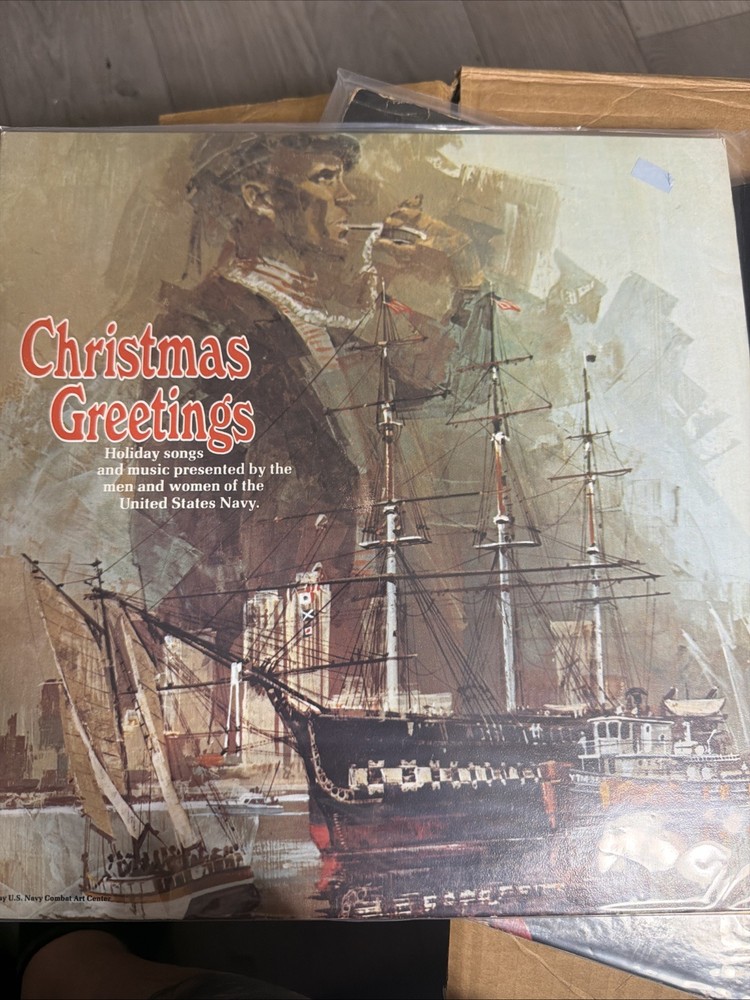 United States Navy – Christmas Greetings EX|EX Vinyl Record 2 LP Holiday