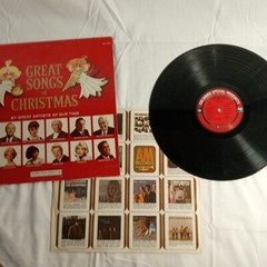 Lot of 4 Compilation Holiday Christmas 33 rpm Vinyl Records Various Artists