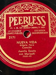Peerless Latin MEXICO 1920s Juanita Escoto Mariachi-Amor De Los Dos/Nueva Vida