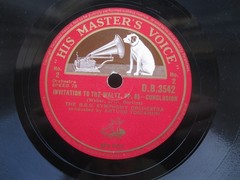 THE BBC SYMPHONY ORCHESTRA 12″ 78 RPM INVITATION TO THE WALTZ UK HMV D.B.3542