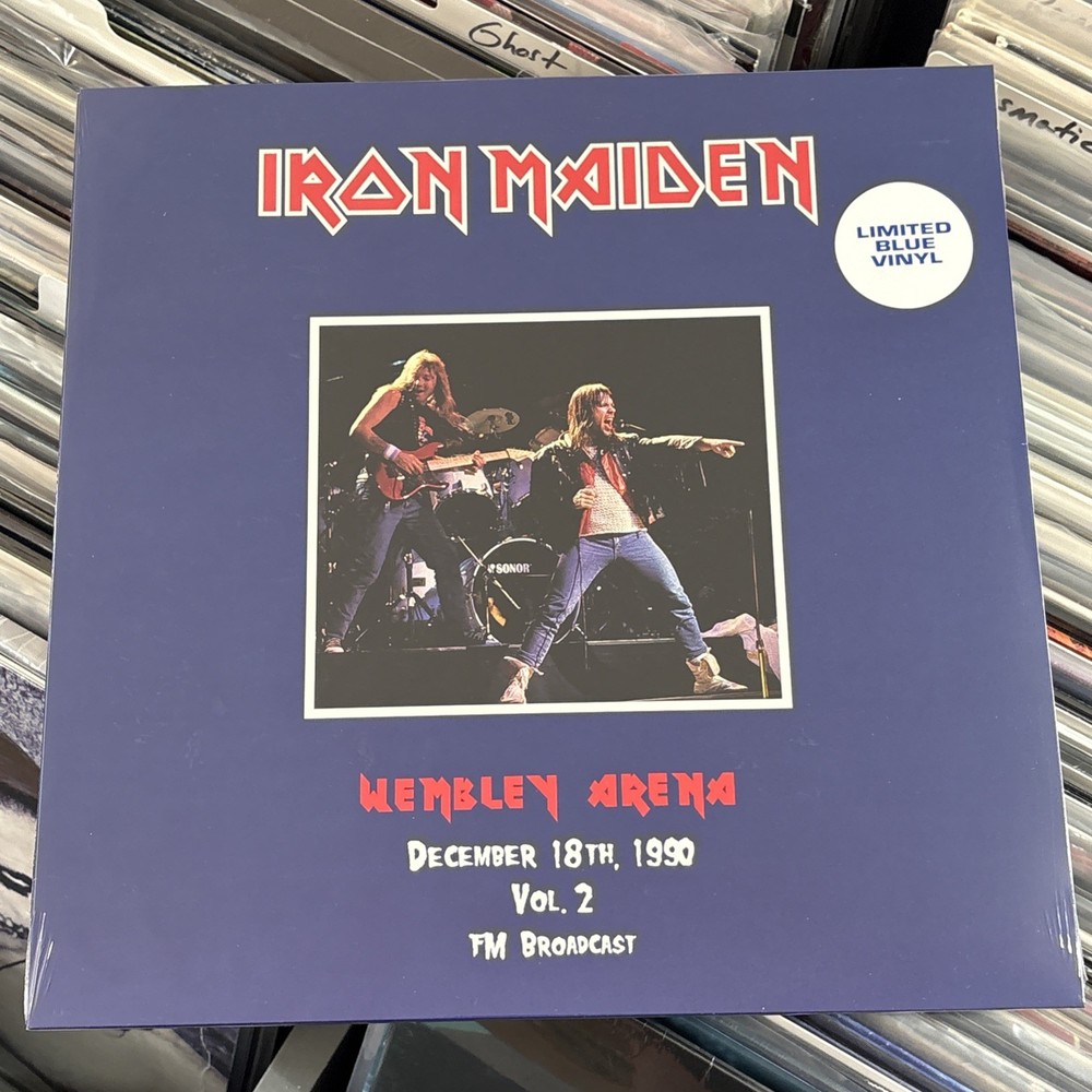 Iron Maiden Wembley Arena 1990 Volume 2 Blue Vinyl Limited Edition Heavy Metal