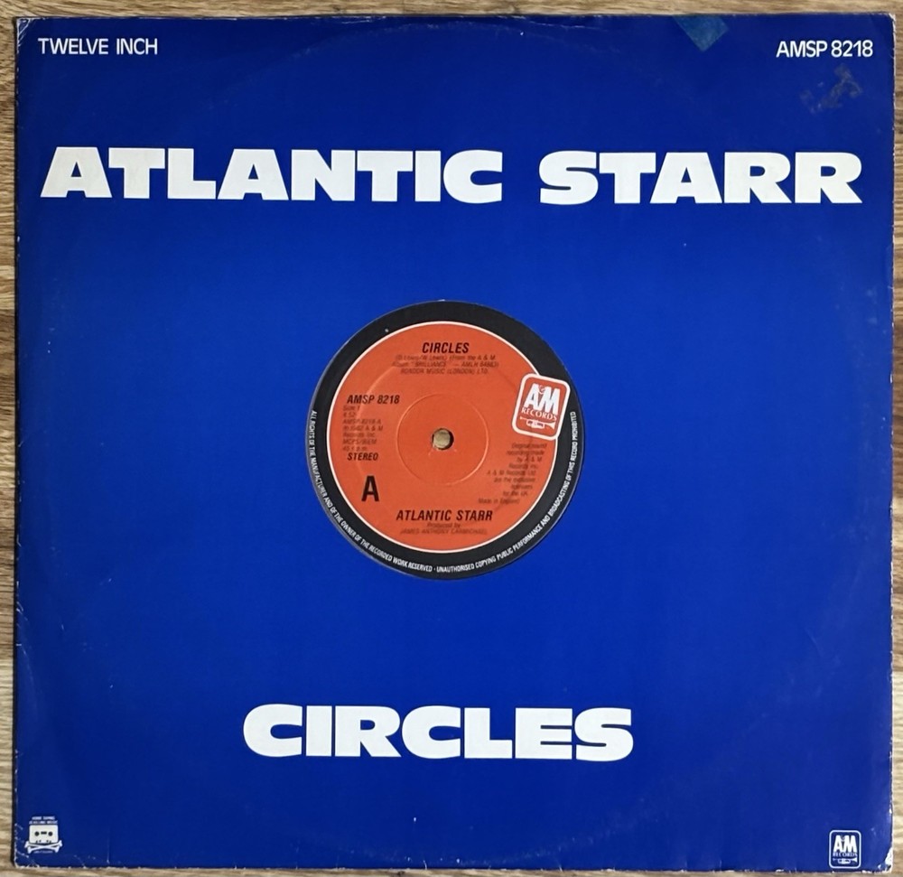 Atlantic Starr Circles / Does It Matter Rare 1980 A&M Records UK Pressing NM 12″