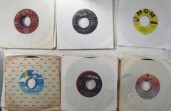 record lot 45 rpm VG 100 vinyl w/ sleeves Pop hits 50s-70s Oldies FREE SHIP 5N